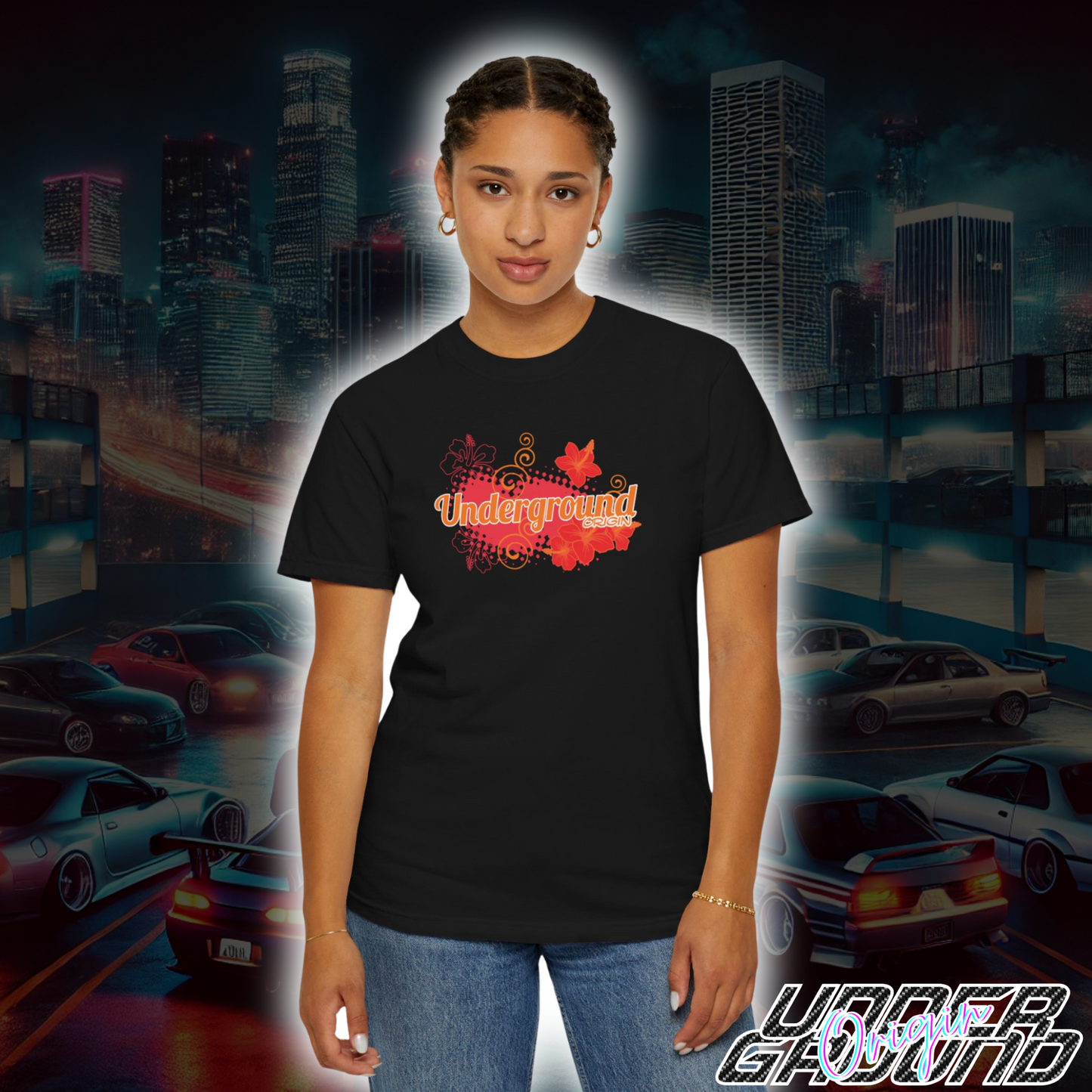 Tropical Midnight Q50 Tee