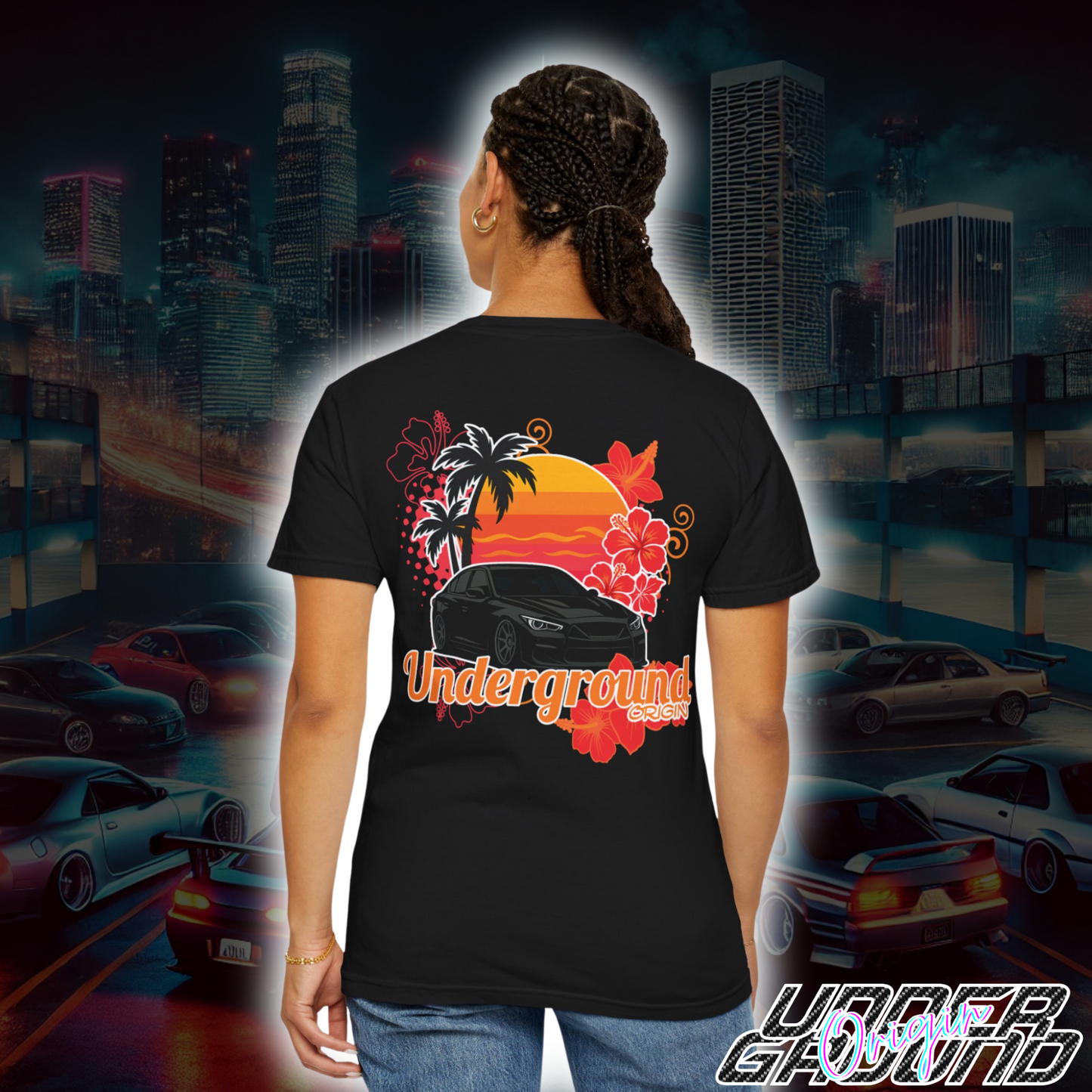 Tropical Midnight Q50 Tee