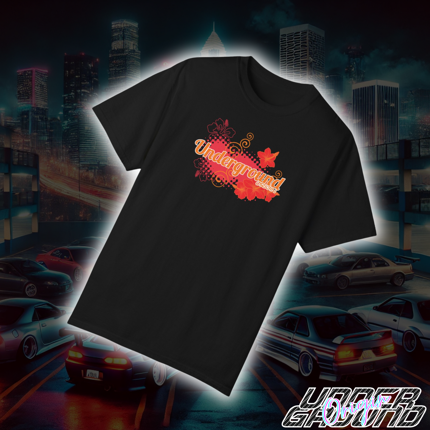 Tropical Midnight Q50 Tee